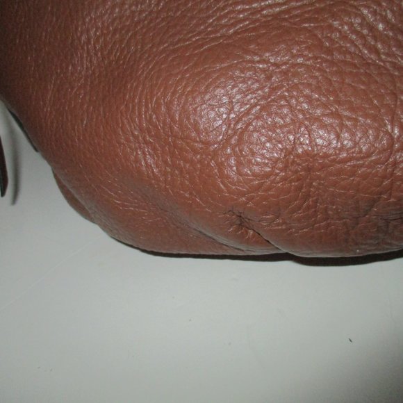 b. Makowsky Brown BOHO Hobo Sling Leopard Lining Shoulder Bag - Picture 7 of 10